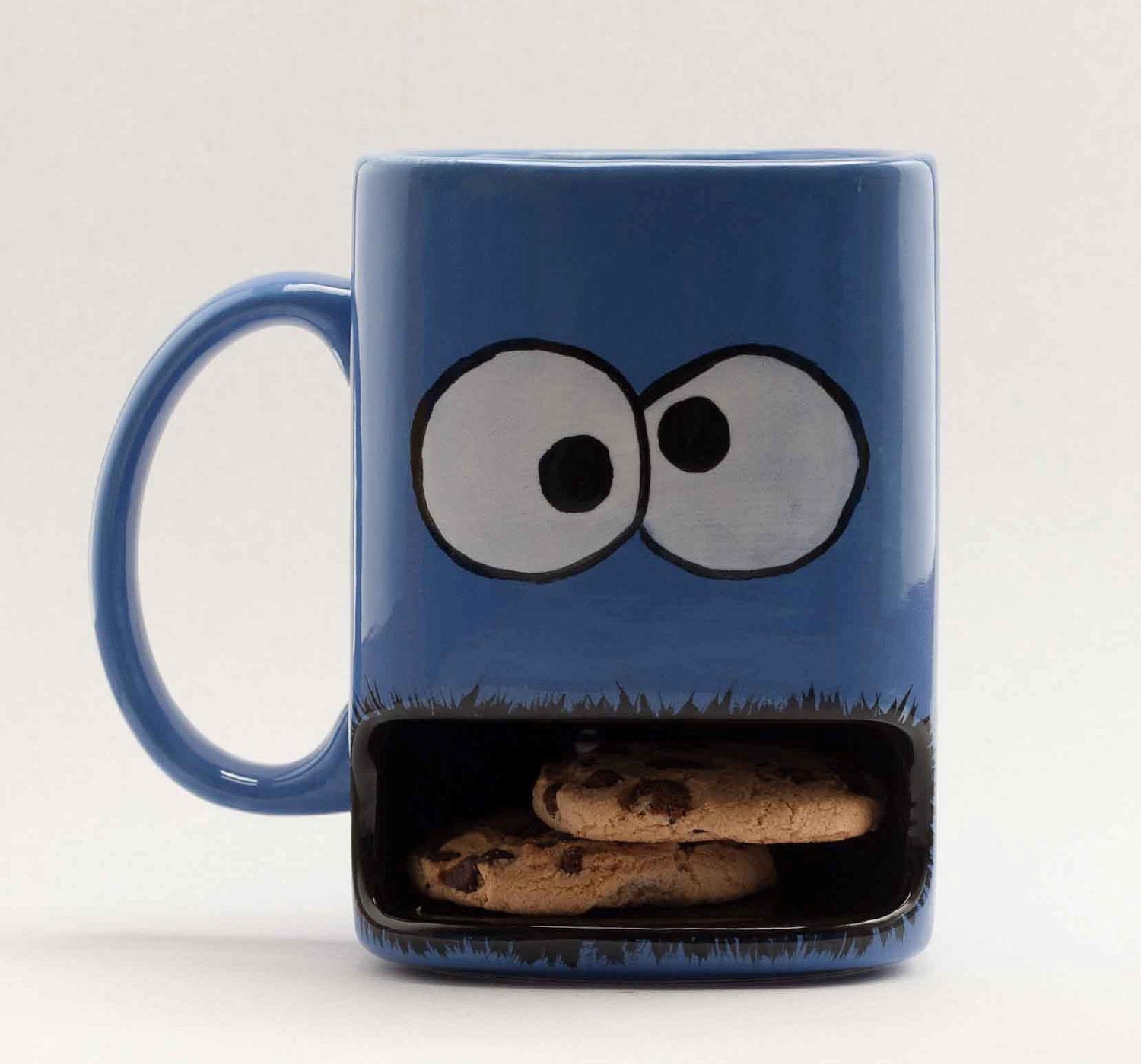 Cookie monster type dunk mug
