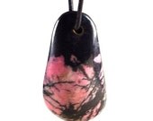 Gem Grade Hot Pink Rhodonite Pendant