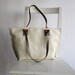 Ivory Croc Natural Leather Shoulder Bag