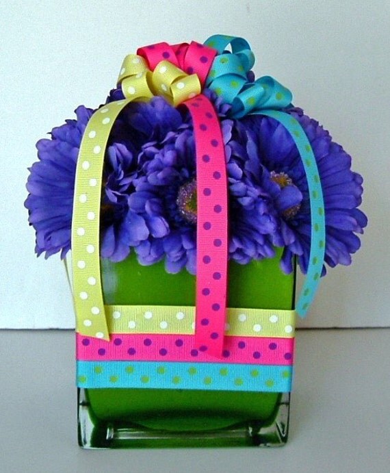 Cupcake With Rainbow Sprinkles Floral Arrangement