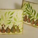 5 Shimmery Pear Note Cards- MADE TO ORDER