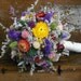 Stunning dried flower Bride's bouquet with Birch holder. For your woodland, rustic, summer or fall wedding.