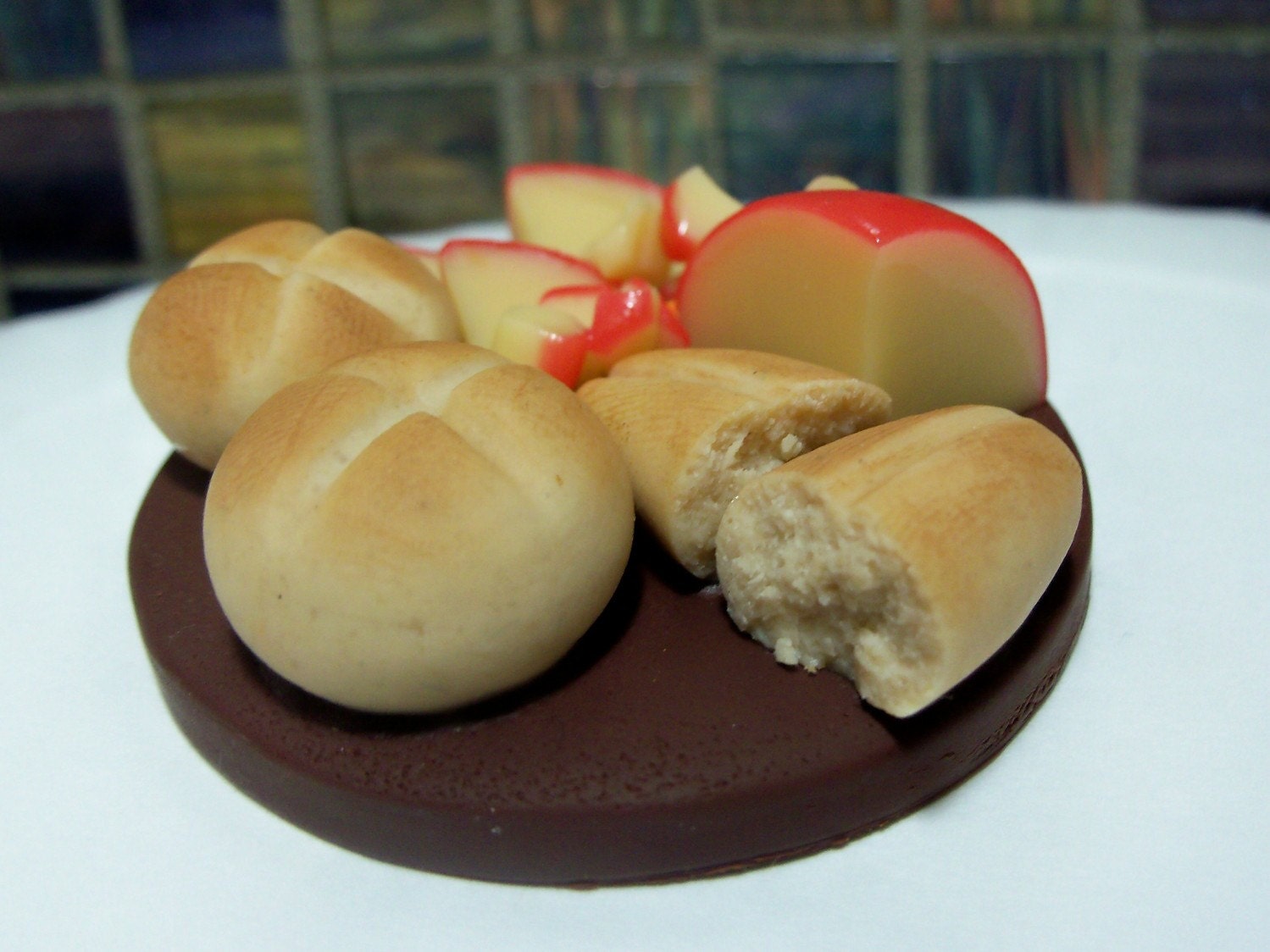 Cheese and Bread Magnet.....made to order