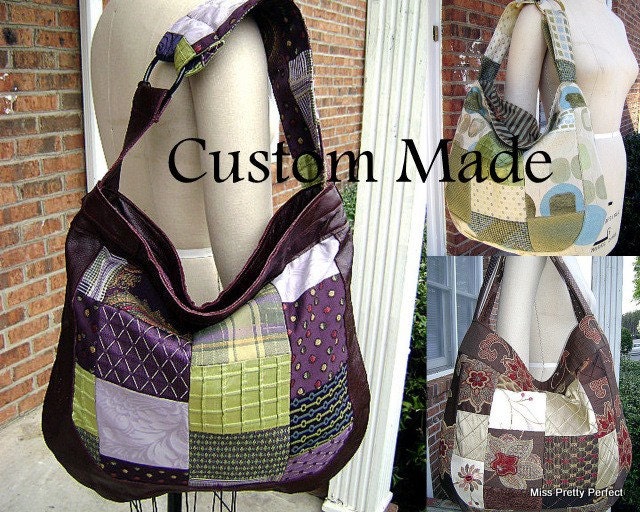 Custom Patchwork Hobo Handbag