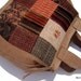Large Leather Patchwork Handbag Tote Bag.