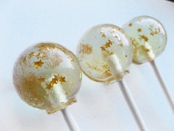 Champagne Celebration with Gold Stars - 6 pc. by Vintage Confections - MADE TO ORDER