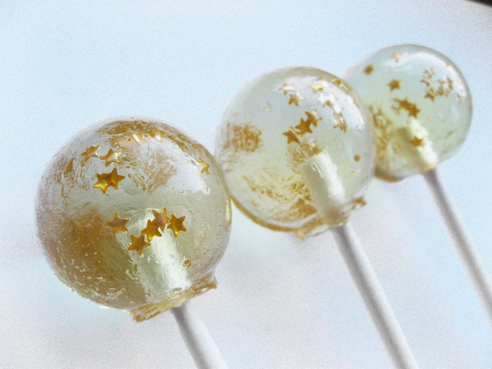 Champagne Celebration with Gold Stars - 6 pc. by Vintage Confections - MADE TO ORDER