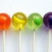 Fruit salad rainbow lollipops strawberry tangerine banana lime plum watermelon - 6 pc. - READY TO SHIP