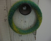 Wool Bangles Bracelets Set of Three Handmade Felted Wool Fiber Jewelry from Textilesone