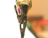 Bird Skull Necklace - Crow Raven