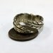 Bronze Raven Feather Bypass Ring - Adjustable