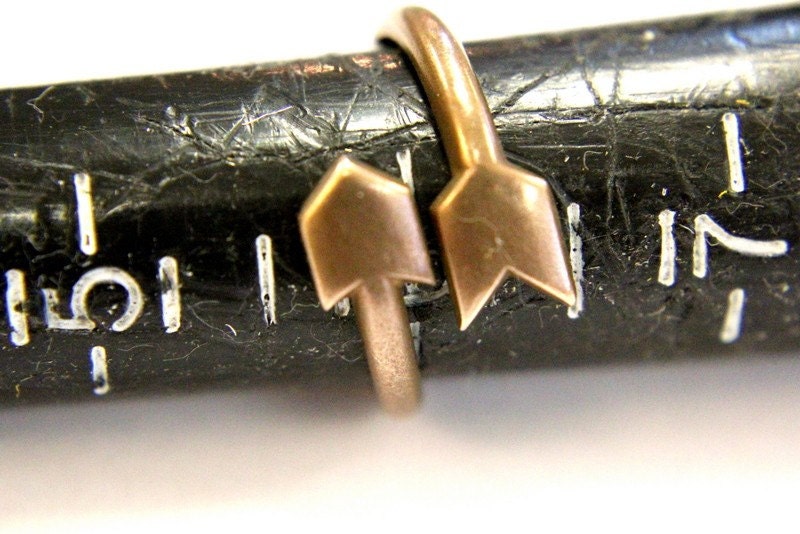 Cupid's Arrow Adjustable Ring