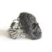 Onyx Sugar Skull Cocktail Ring