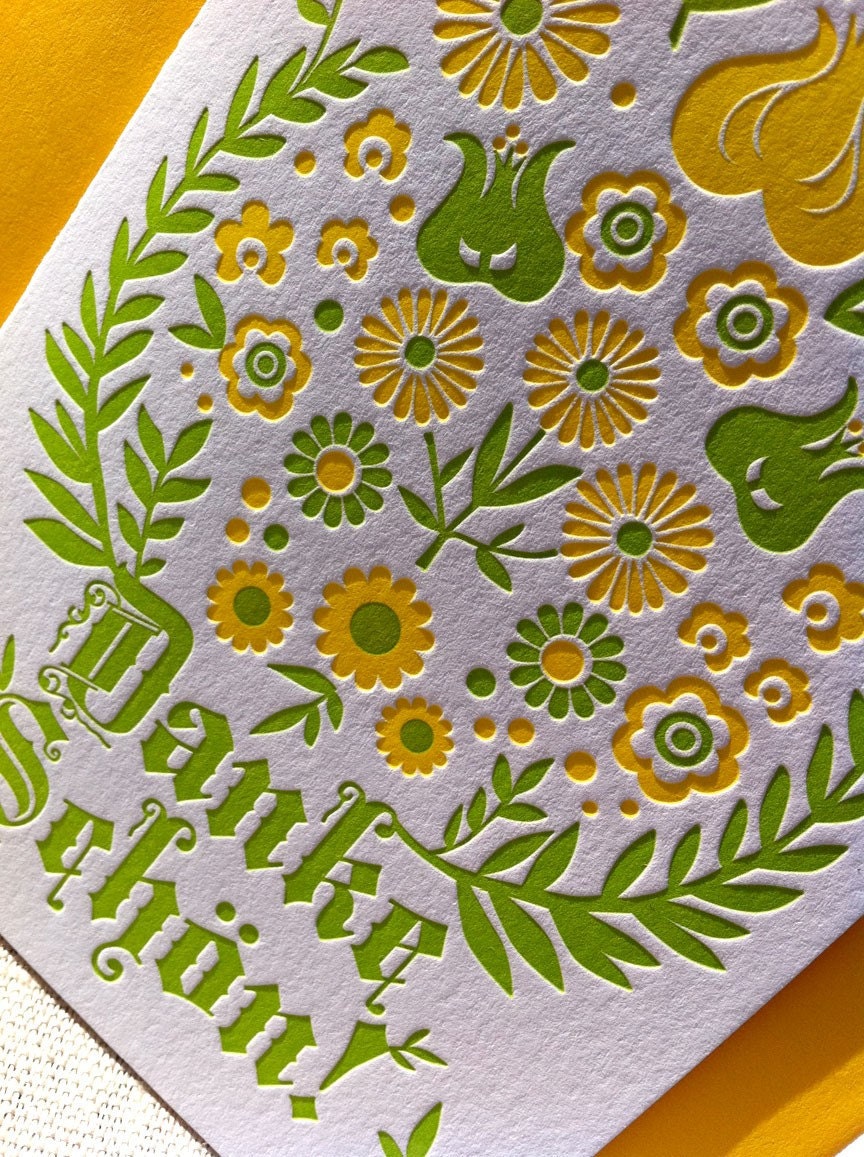 Letterpressed German Occasion Card Set (5 cards)