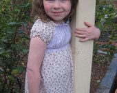 Handmade girl's  summer Peasant Dress. 100 percent cotton  - Size 3T children's clothing by craftycrackpot on etsy