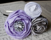Lavender, Silver and White Hair Accessory
