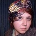 Vagabond- Upcycled Vintage Necktie Hat Headpiece