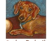 Custom Pet Portrait, Original 8 x 10 Oil Pastel Painting of Dog, Cat, Horse by BethanyBryant
