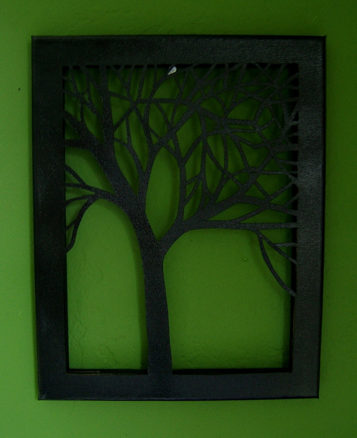 Tree Silhouette Cut Canvas - 11x14 Made to Order