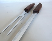 Mid Century Modern Carving Set