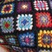 Blanket Crochet Blanket, Granny Square, blanket, hand crocheted, handmade, bright colors