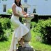 LIZ, Vintage Style Wedding Dress, Hollywood Glam, Mermaid Style, Asymmetric Style
