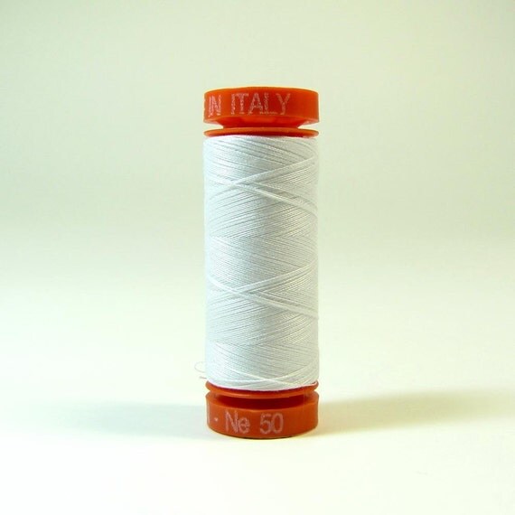 Aurifil Thread 2024 White 50 Wt. Cotton Mako - 220 Yd.