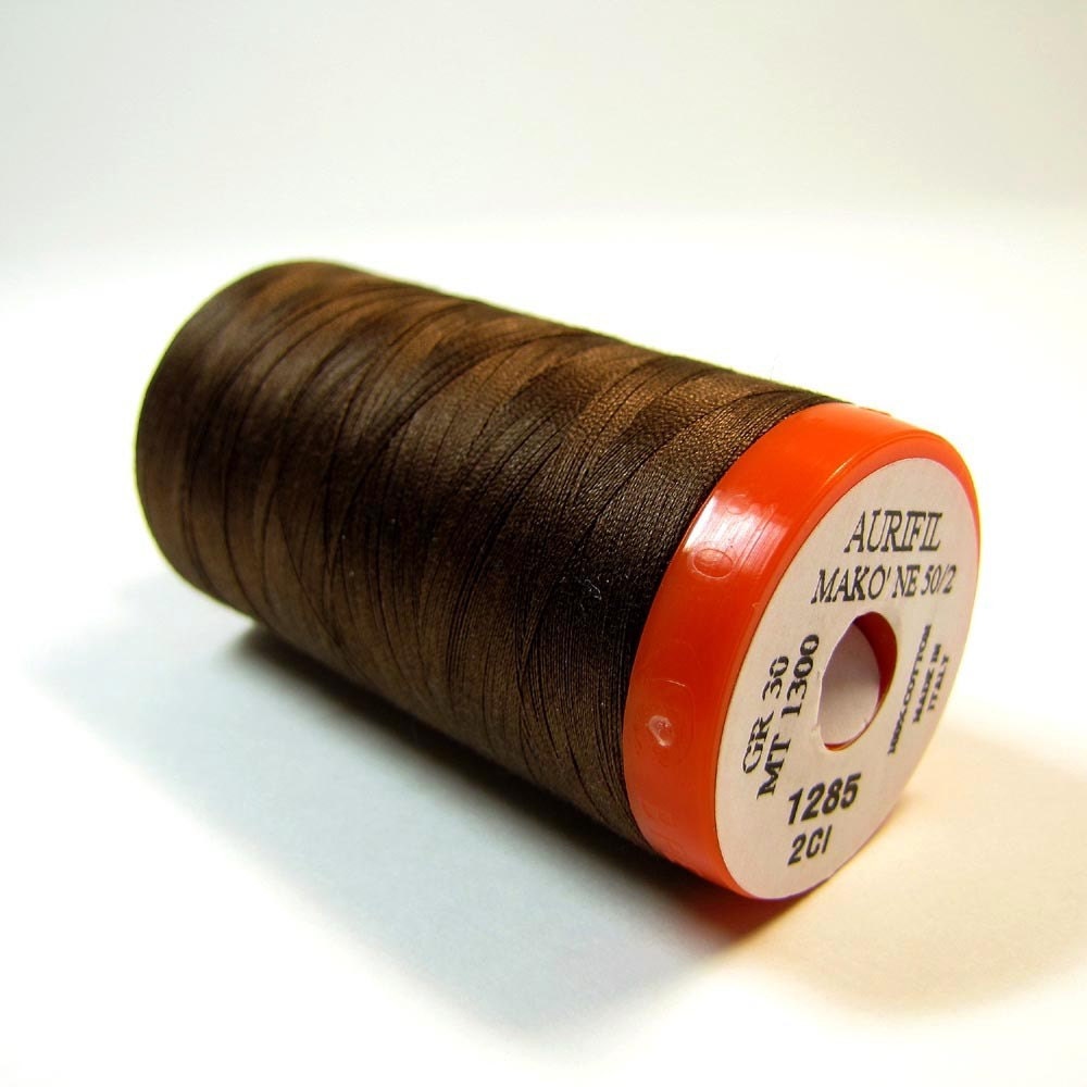 Aurifil Thread 1285 Brown 50 Wt. Cotton Mako - 1422 Yd.