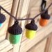 Rainbow Birthday garland felted Acorns 7 Big wool children party decoration nursery decor woodland Weddings handmade ornament