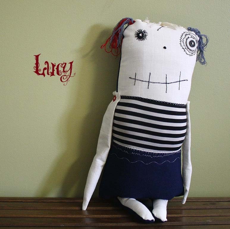 Lucy the LARGE monster doll- ThEm DoLLz