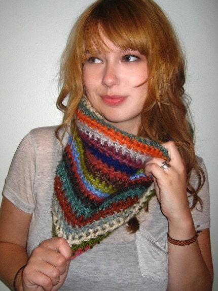 Seventeen Color Kaleidoscope Cowl Scarf
