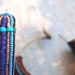 Like a Maasai Beaded Leather Hoop Earrings