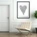 Je Taime - 16x20 on A2 French Typography Art Poster (in White and Black)