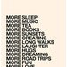 More Love - Inspiring Quote Type Poster 16x20 inch on A2 (in Cream and Black)
