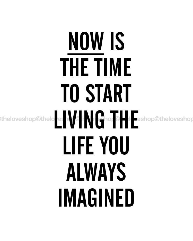 Live The Life You Imagined - Inspiring quote print in 8x10 on A4 (in Black and White)