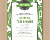 Around the House Couples Wedding Shower Invitation. I Customize, You Print. Digital Printable File - Modern Tools