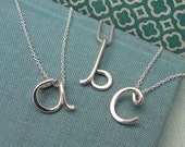 Custom Initial Pendant in sterling silver