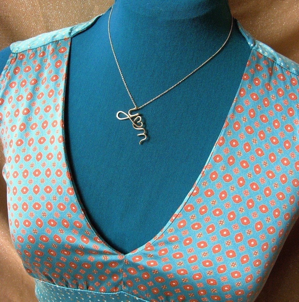 Two Lovers-Rose Gold Personalized Initials Necklace