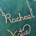Custom Script Name Necklace in sterling silver
