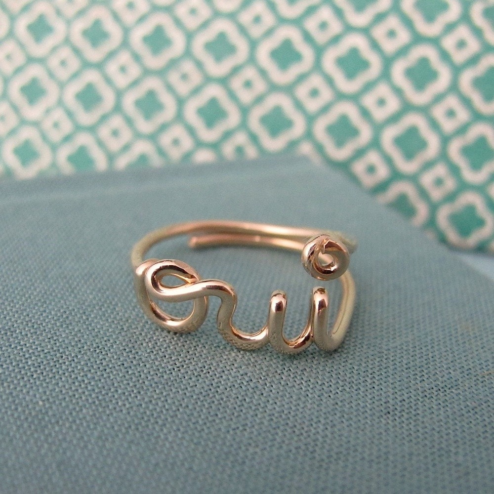oui ring in 14k gold filled