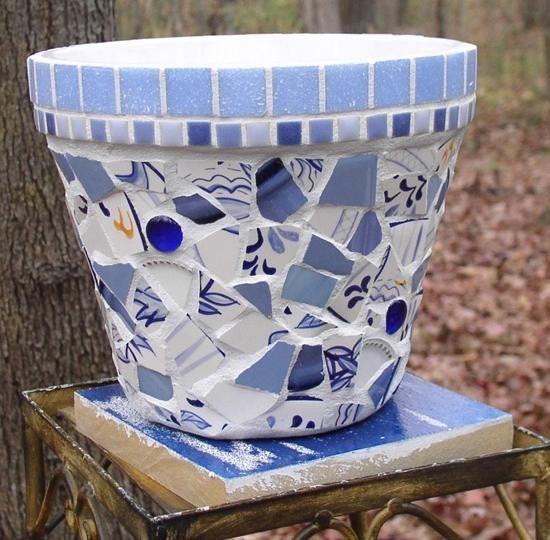 mosaic clay pots