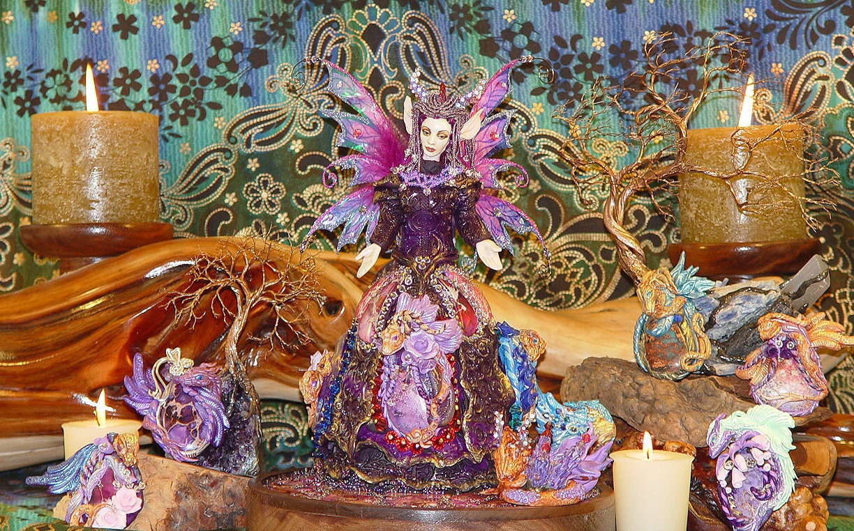 Tannara the Dragon Fairy OOAK doll