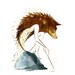 Young Fenrir, wolf boy-8.5x11 print
