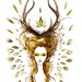 SALE the forest queen- original 9x12 painting