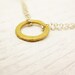 Eternal Gold Vermeil & Sterling Silver Necklace: circle eternity bridal white golden modern clean sparse geometric gold summer fashion