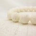 White Coral Bead Bracelet / Coral  & Solid Sterling Silver / Stacking ocean nautical beach inspired summer spring pale cream neutral dreamy