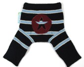 Wool Longies Diaper Cover - ALL STAR - X-Small Newborn