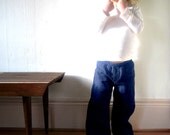 wide leg trousers toddler -  2T/3T/4T - cobalt blue - unisex boy/girl pants - modern