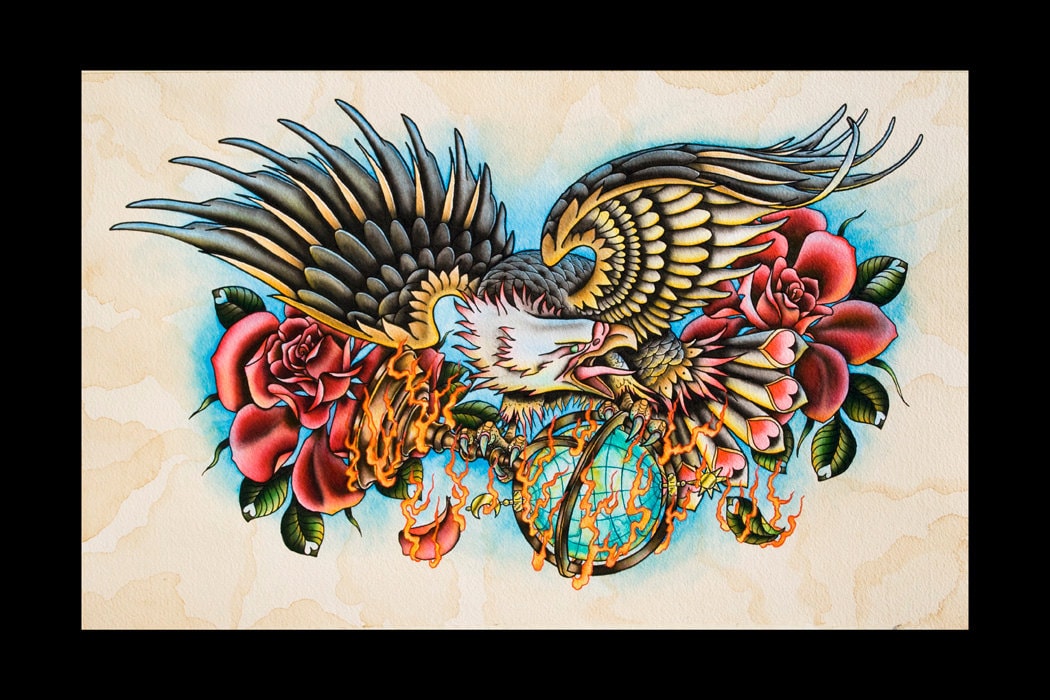 Eagle Tattoo Art - Print 12x18