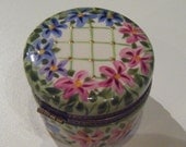 Ring Box Handpainted Round